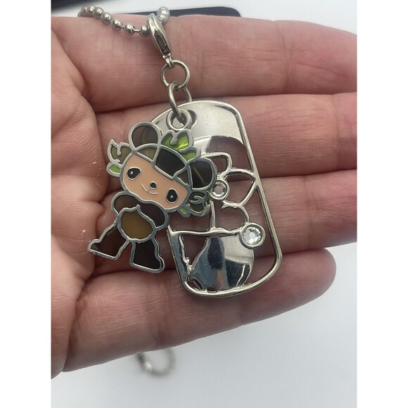 Beijing 2008 Olympic Mascot Dogtag Removable Pendant Necklace New - Picture 7 of 8